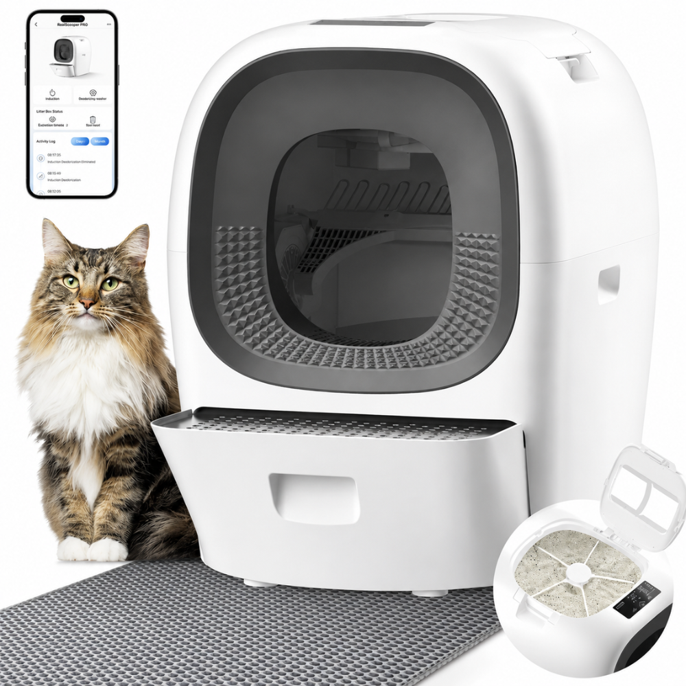 RealScooper PRO™ Auto Self-Cleaning Litter Box